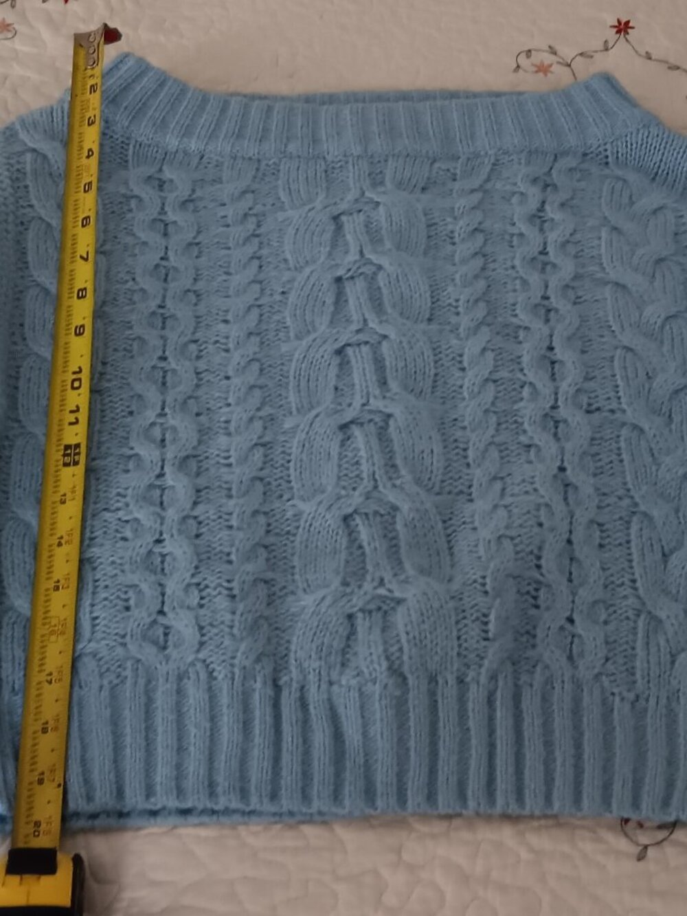 Cable knit sweater